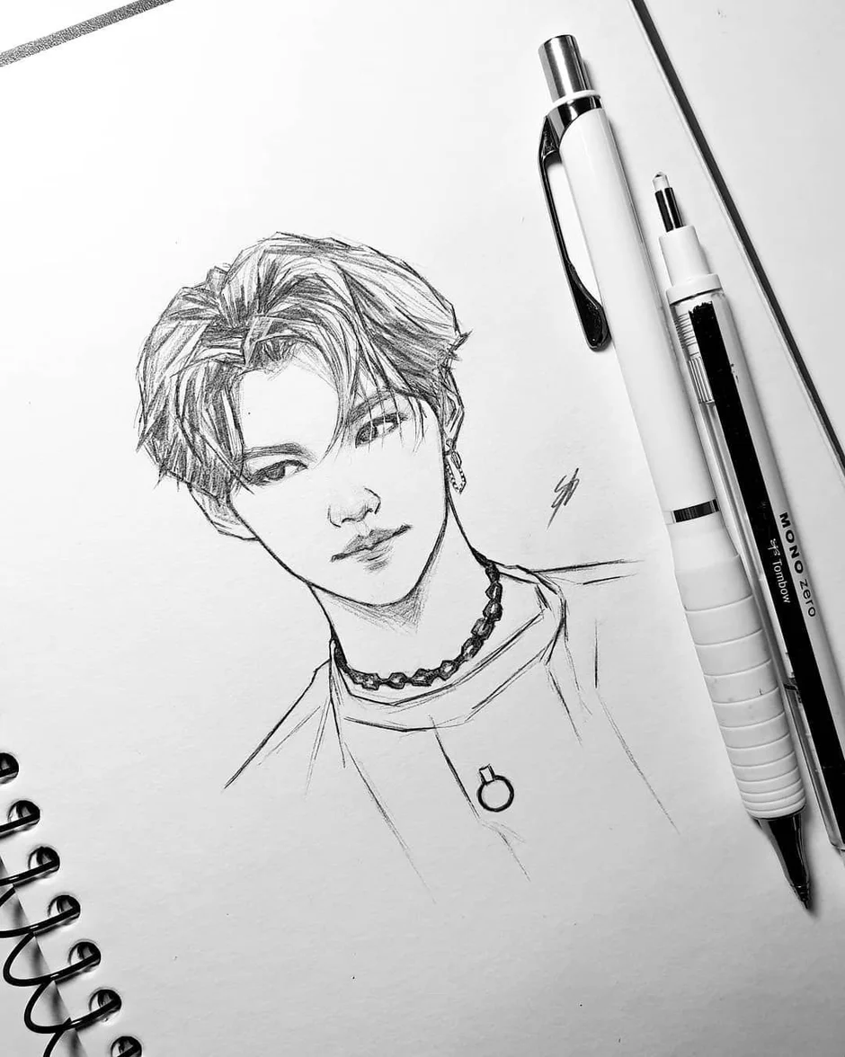 Рисунки для срисовки stray kids