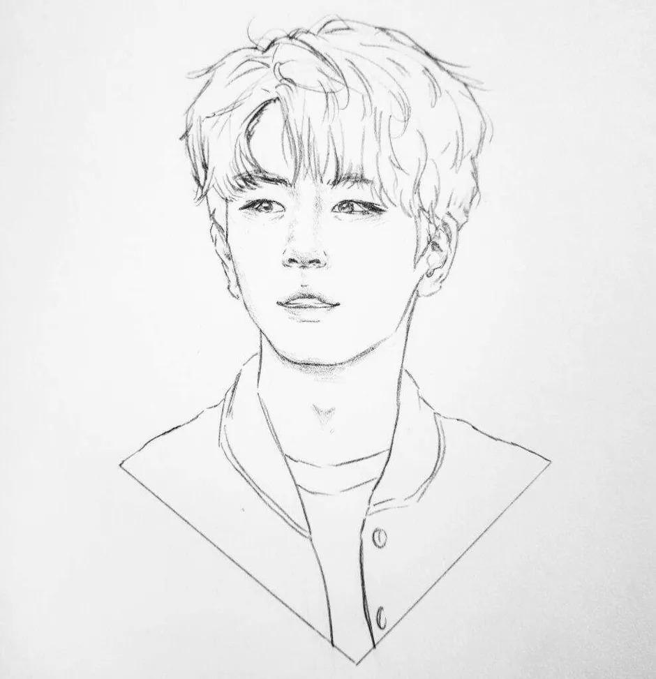 Легкий рисунок stray kids