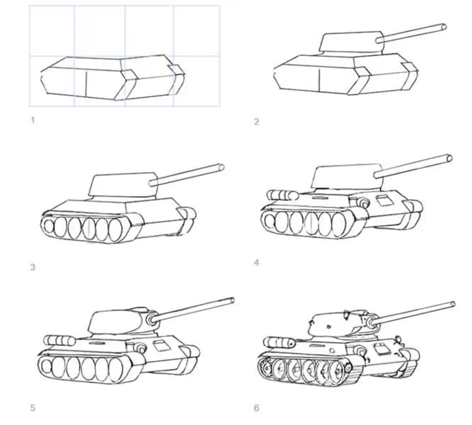 Нарисовать Танк 2 Класс (57 Фото)