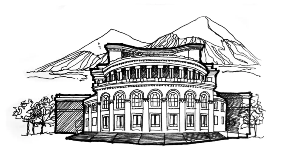 Как нарисовать театр оперы и балета