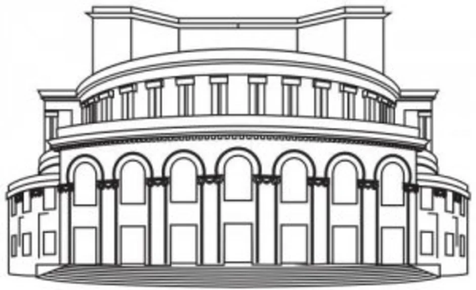 Театр оперы и балета нарисовать