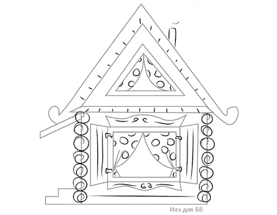 Как нарисовать теремок из сказки