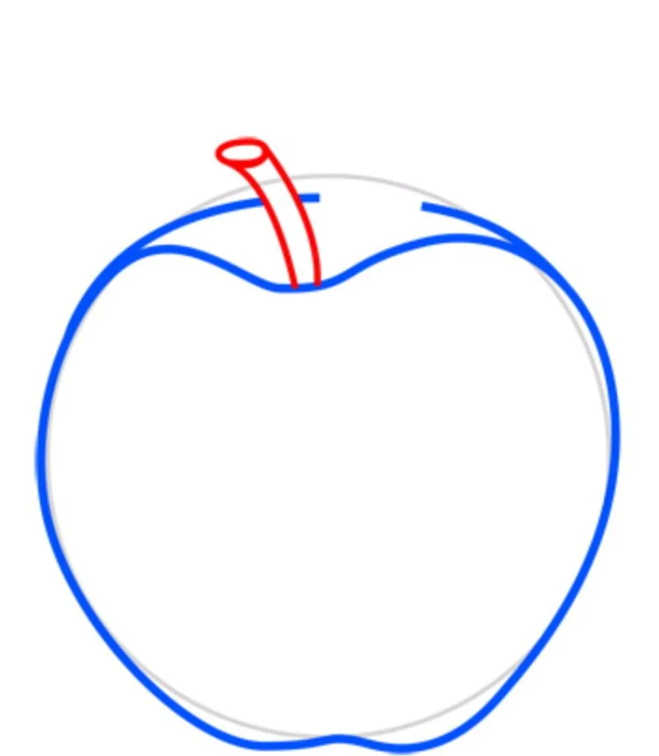 Как нарисовать яблоко поэтапно для детей