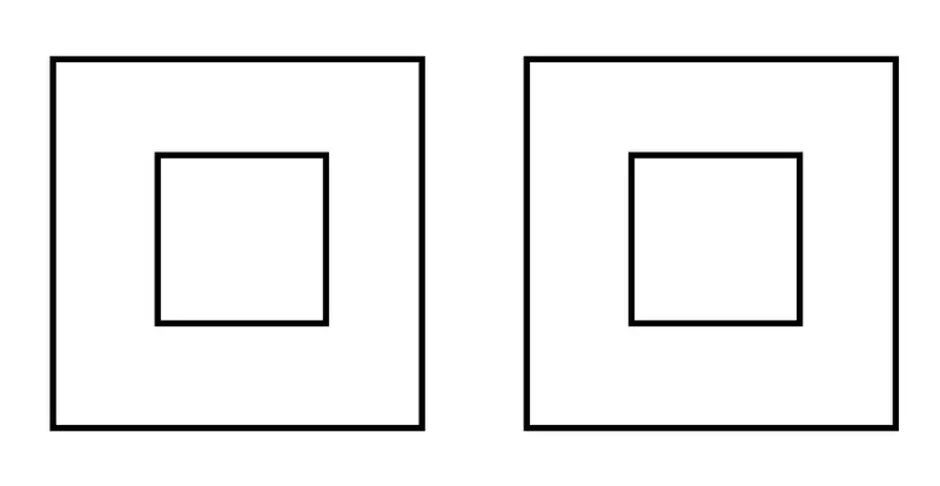 Маленькие картинки квадрат. Квадрат внутри квадрата. Трафарет квадрат в квадрате. Графическое изображение квадрата. Квадрат с дыркой внутри.