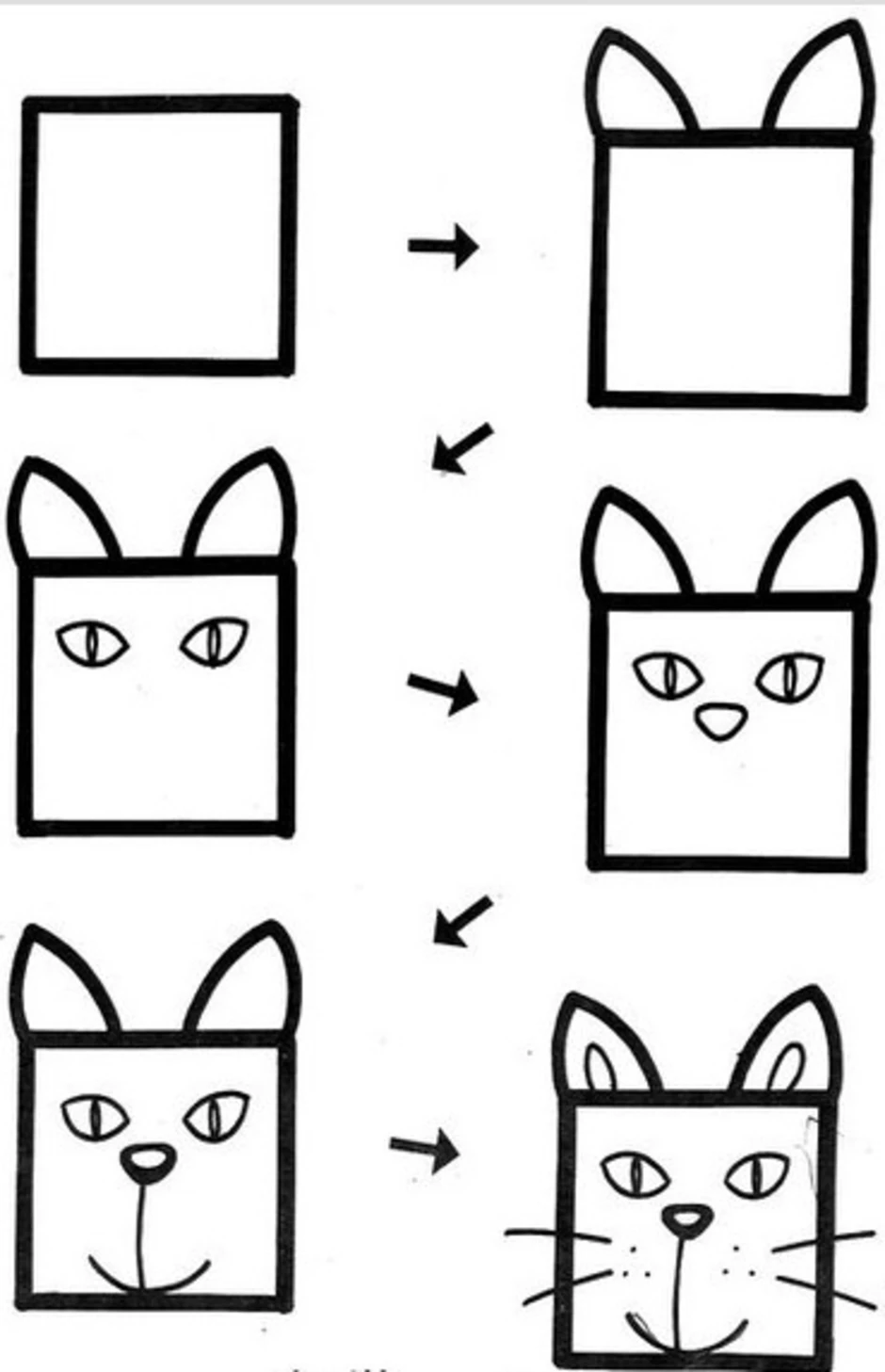 Котик квадратик. Рисунок из квадратов. Рисунки из квадратов для детей. Рисунки из квадрата для дошкольников. Рисование из квадрата.