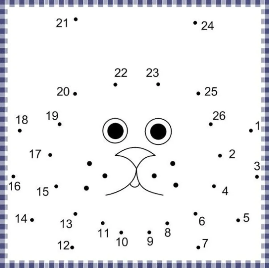 Рисунки по 10 точкам для детей