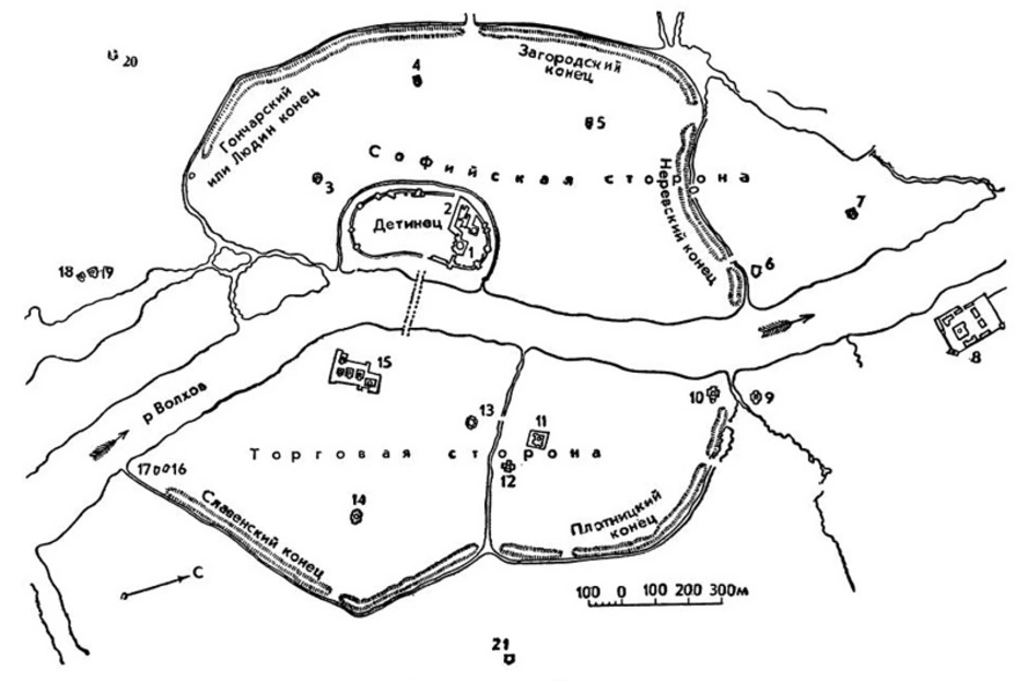 План новгорода. План древнего Новгорода. Схема древнего Новгорода. План древнерусского города Новгорода. План Новгорода в древней Руси.