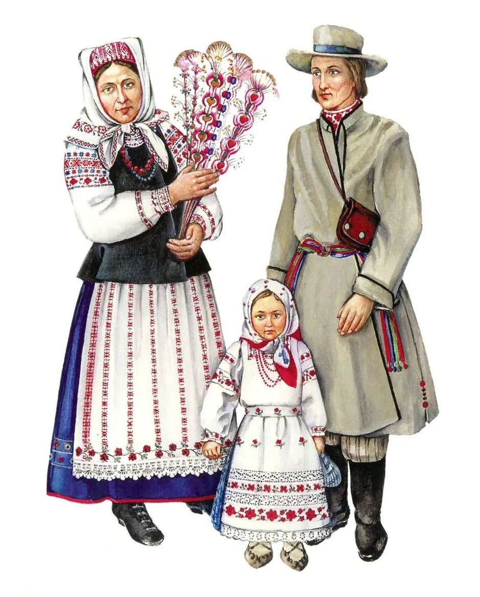Национальный костюм белорусов в Белоруссии
