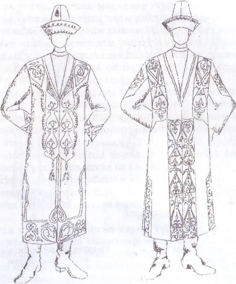 Казахская Национальная одежда чапан
