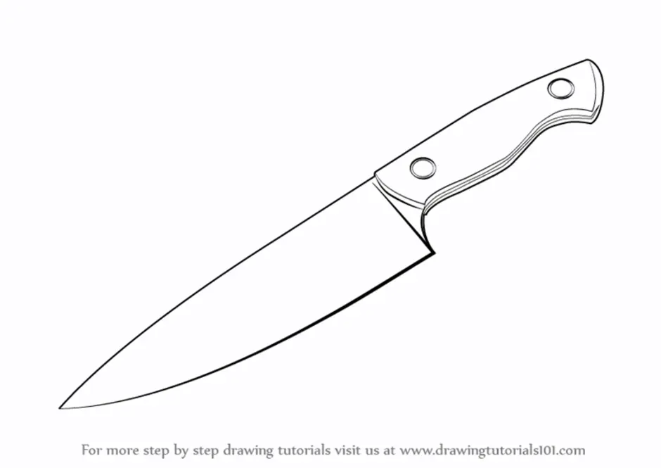 Как научиться рисовать нож