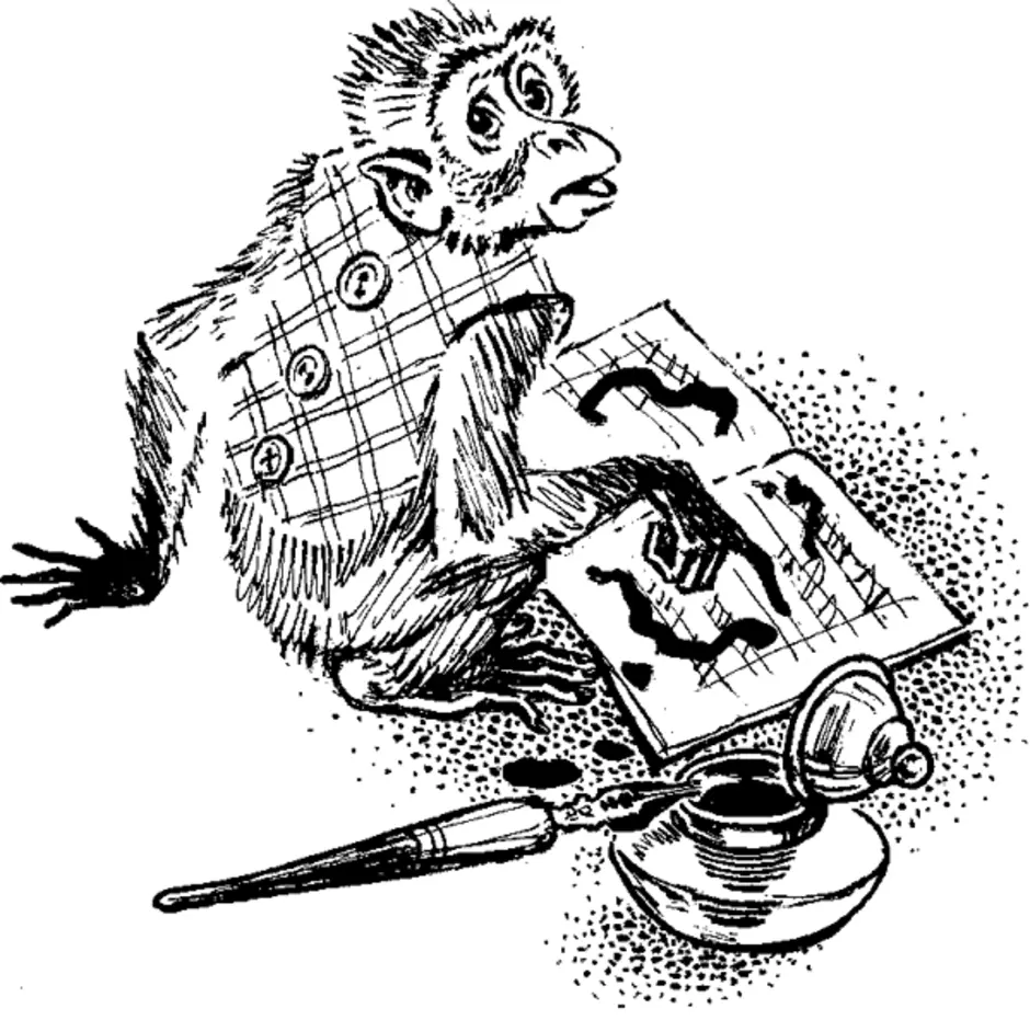 Рисунок про обезьянку 3 класс литературное чтение. Житков про обезьянку 3 класс. Рассказ про обезьянку Житков.