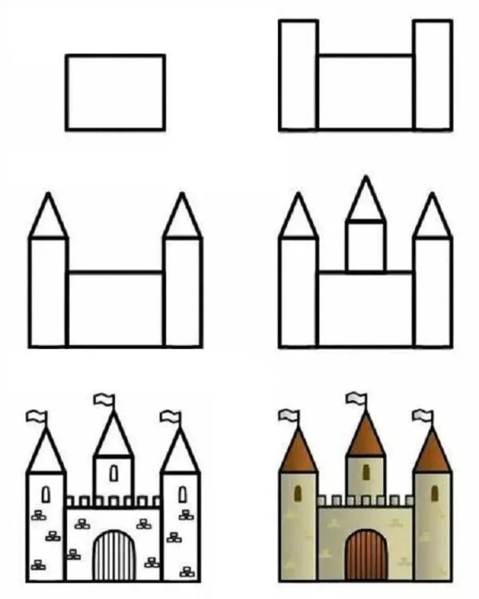 Рисунок крепости 3 класс