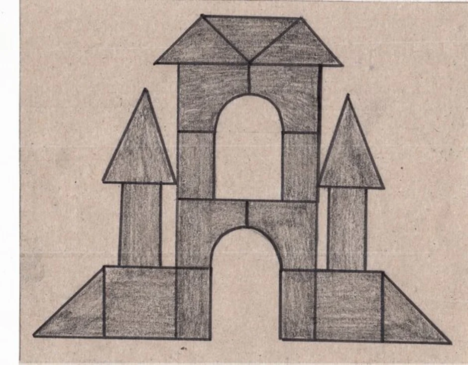 Рисунок из геометрических фигур 7 класс