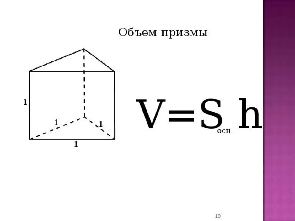 Объем примы. Формула нахождения объема Призмы. Формула для вычисления объема Призмы. Объем треугольной Призмы формула. Объем прямой Призмы формула.