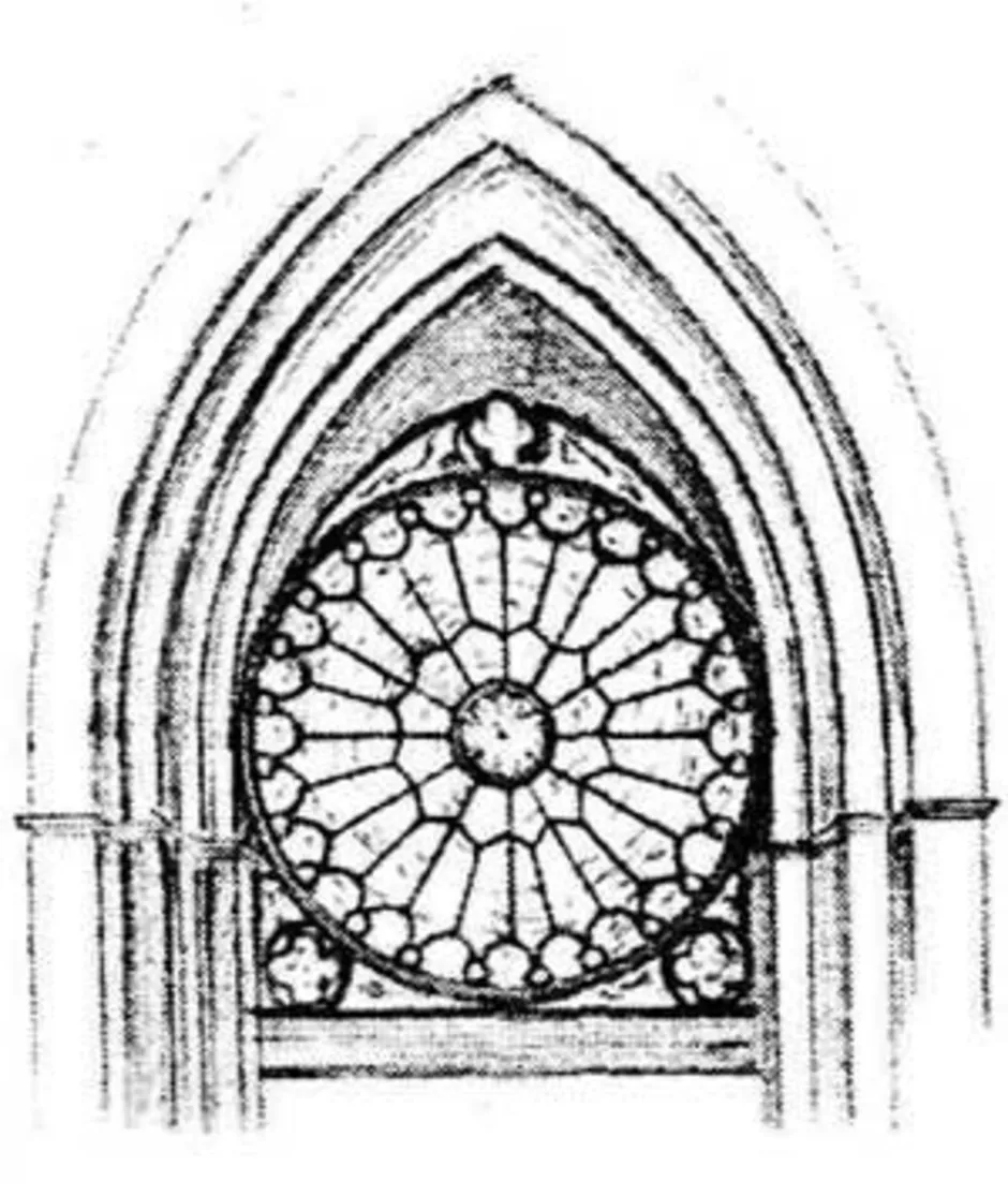 Эскиз витража готического собора