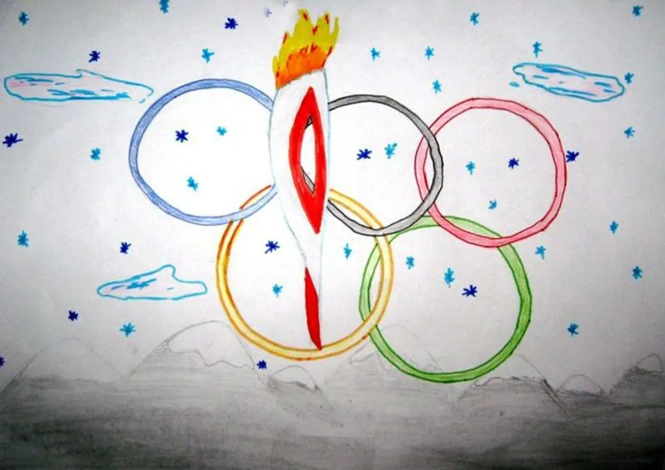 Олимпийские игры рисунок легко. Рисунок по олимпийским играм. Олимпийские игры рисунок. Детские рисунки на тему Олимпийские игры.