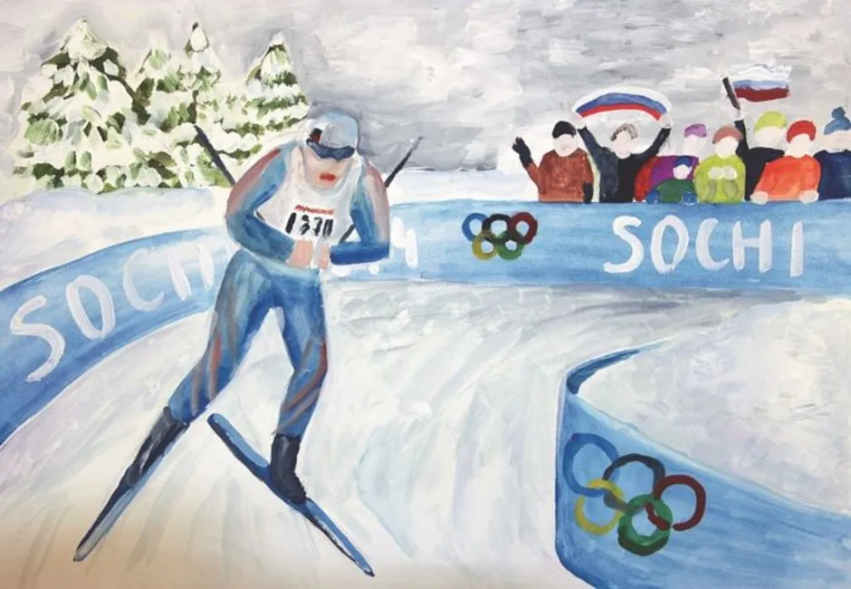 Рисование 4 класс олимпийские игры. Рисунок на спортивную тему. Олимпийские игры рисунок. Рисунок на олимпийскую тему.