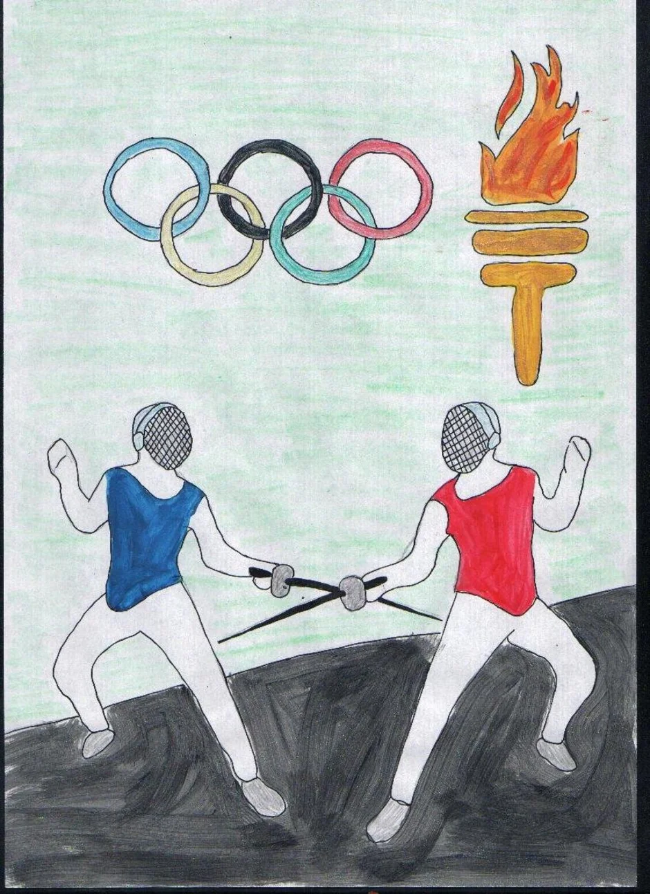 Рисование 4 класс олимпийские игры. Рисунки на спортивную тему для детей. Рисунок на олимпийскую тему. Олимпийские игры рисунок. Детские рисунки на тему Олимпийские игры.