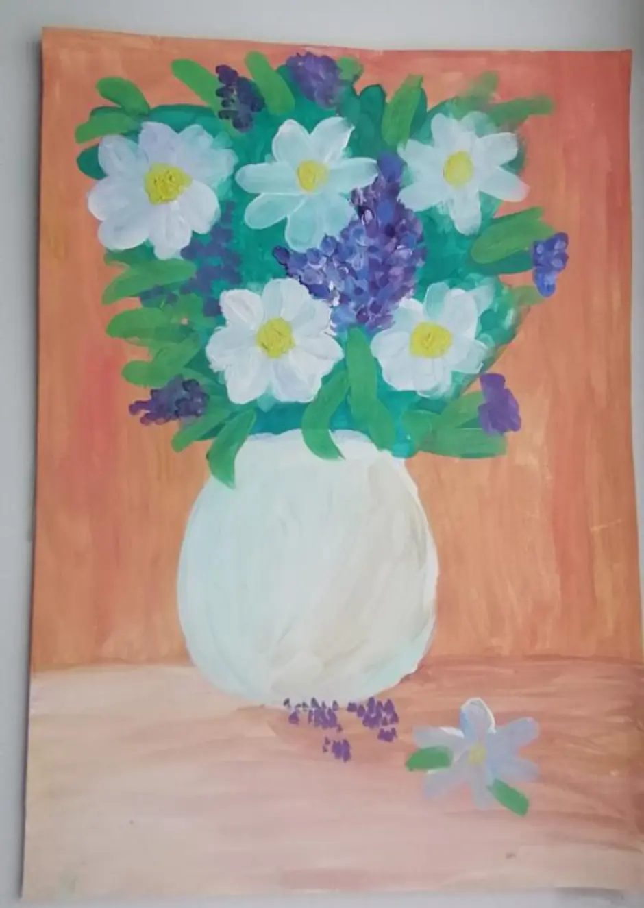 Весенний букет изо. Ваза с цветами гуашью. Рисование весенний букет. Весенний букет рисование с детьми. Весенний букет рисунок для детей.
