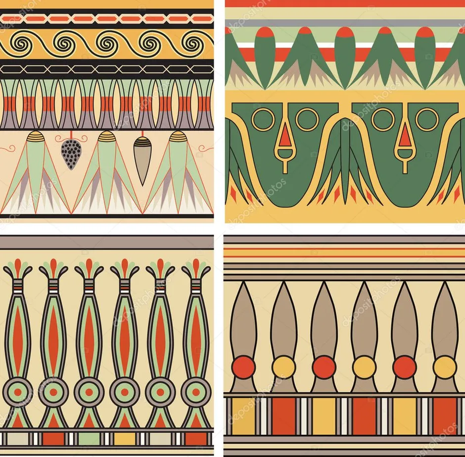 Египетские орнаменты и узоры картинки