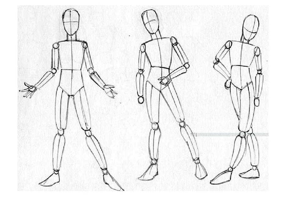 Как нарисовать делать человека
