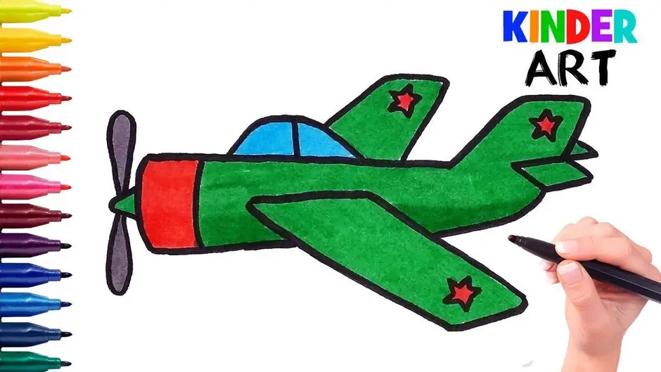 Рисовать самолет для детей
