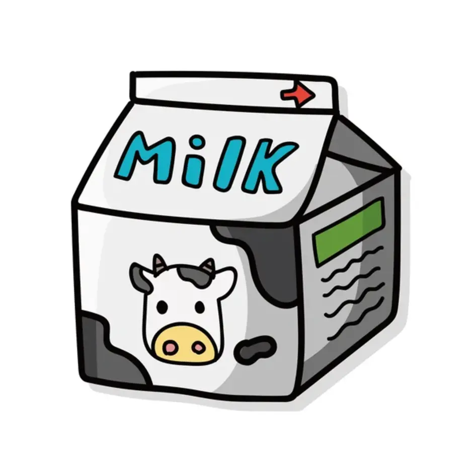 Milk картинка для детей