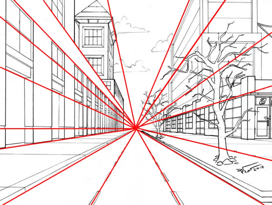 Как научиться рисовать перспективу с нуля