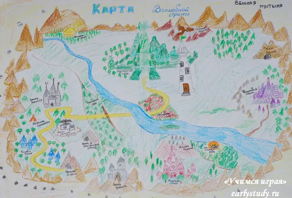 Рисунок волшебная карта