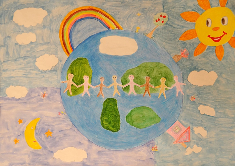 День земли рисунок в детский сад