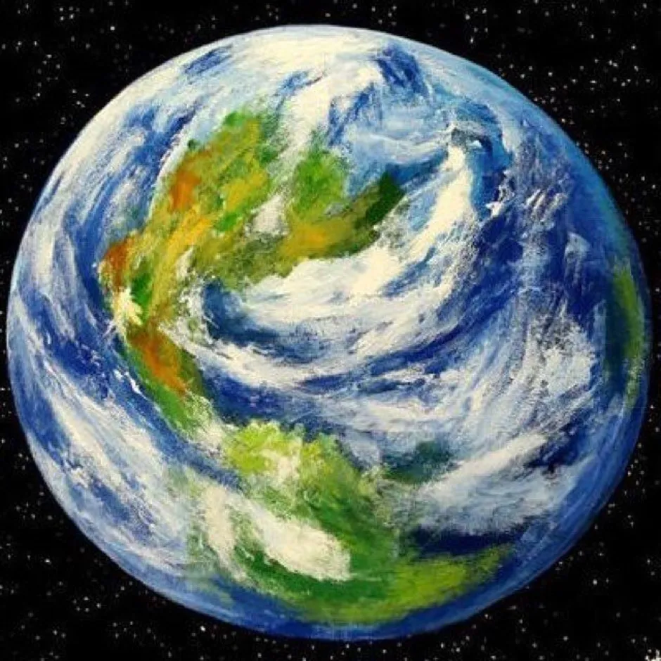Земля из космоса рисунок для детей. Земля рисунок. Планета земля. Земля красками. Планета земля гуашью.