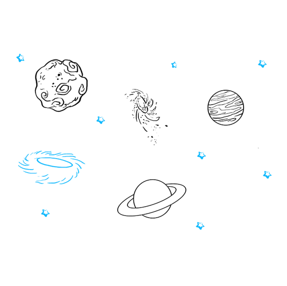 Картинки Для Срисовки Красивые Планеты