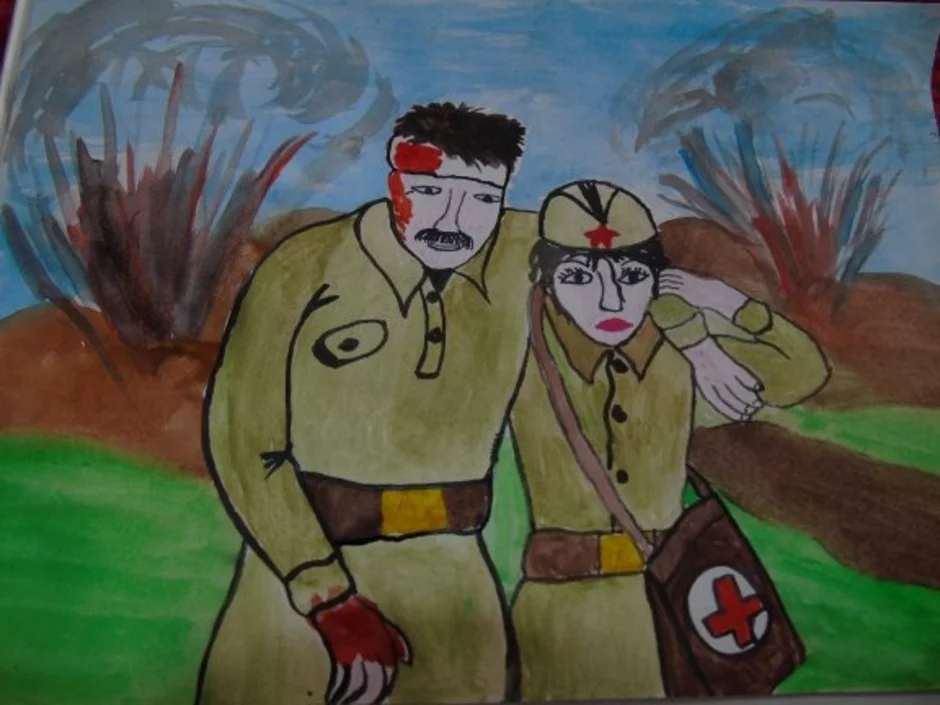 Подвиг народа рисунок. Рисунки на военную тему. Детский рисунок на военную тему.