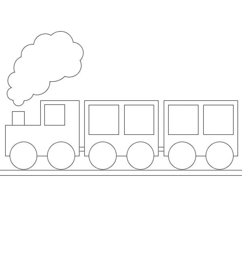 Рисуем поезд 2 класс