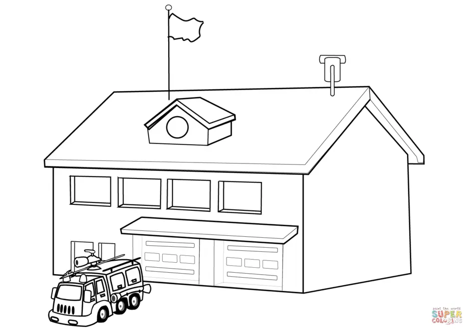 Пожарная часть. Как? Почему? Зачем? Раскраска.