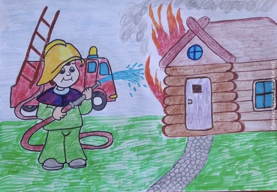 Безопасность ребенка рисунок в садик