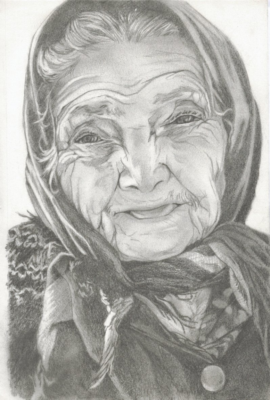 Пожилой человек карандашом. Портрет старушки. Портрет бабушки карандашом. Портреты пожилых людей. Портрет старушки карандашом.