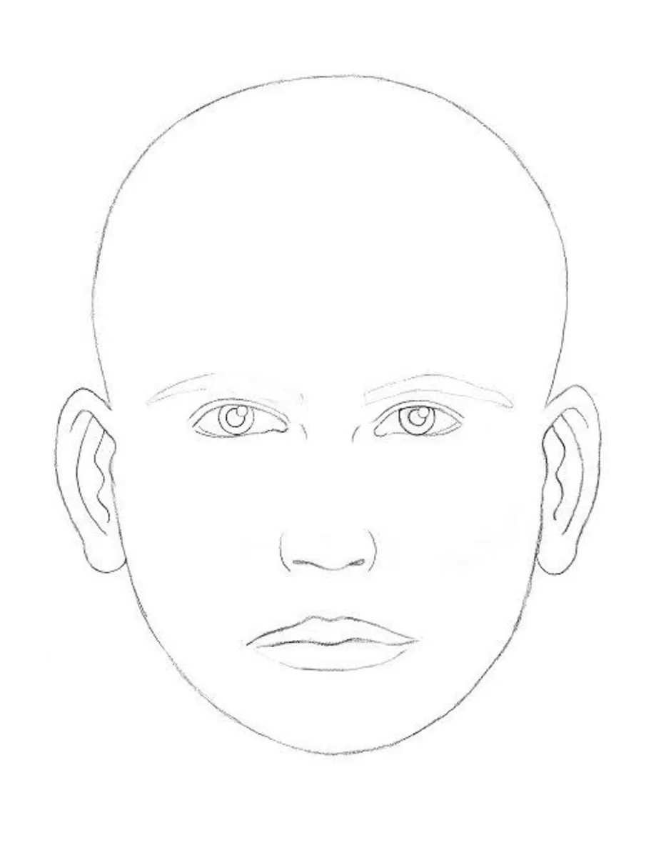 Рисунок лица 1 3. Лицо рисунок. Лицо человека карандашом. Лицо для рисования. Рисование на лице для детей.