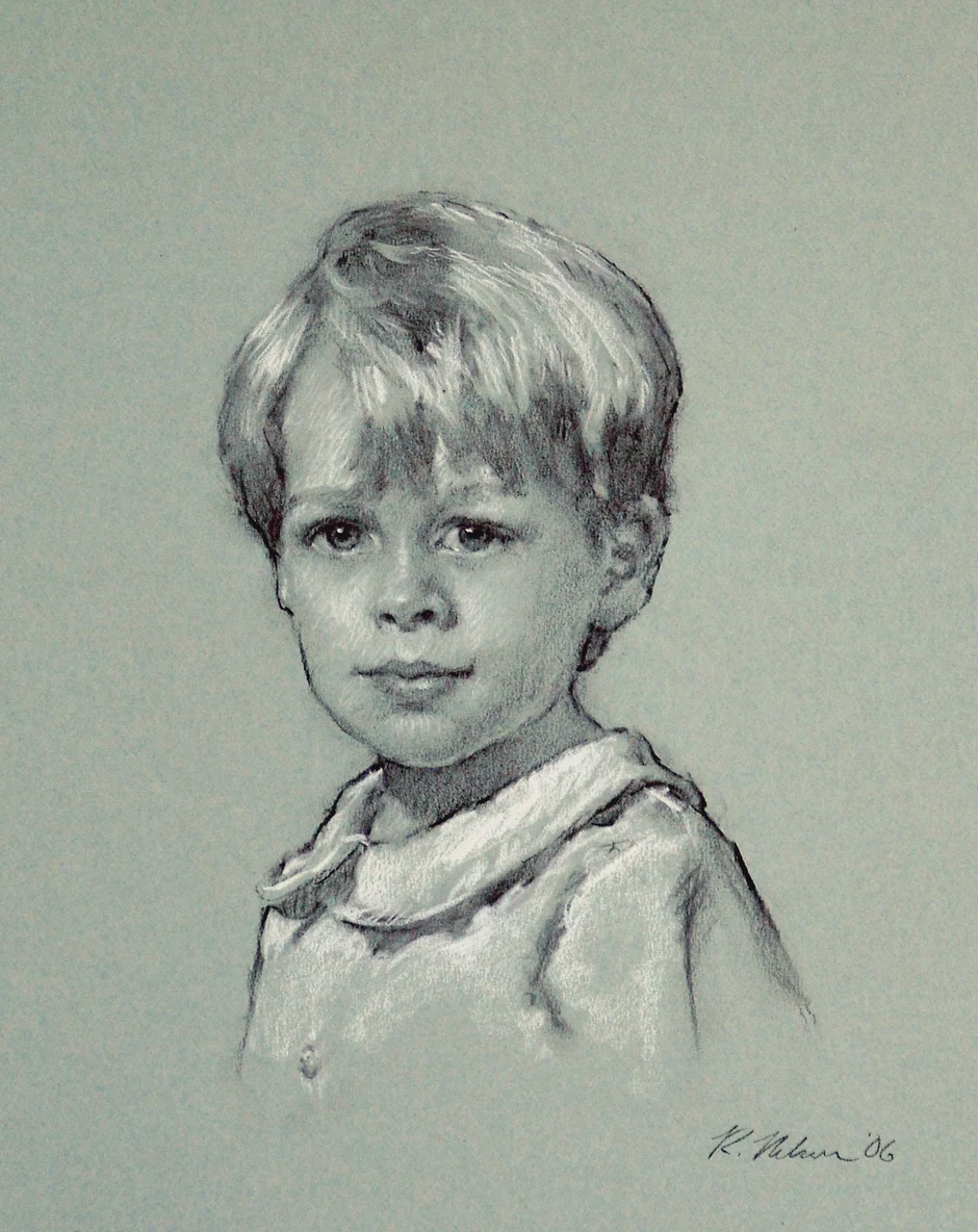 Фото мальчика нарисованного