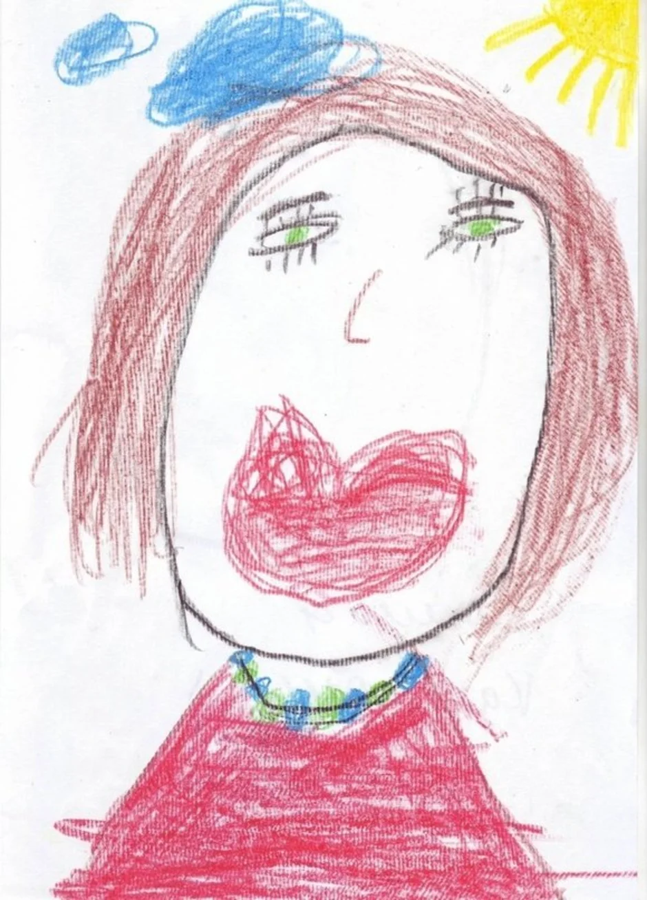 Рисунок мама 3 года. Портрет мамы. Портрет мамы детский. Портрет мамы в детский сад. Рисунок для мамы.