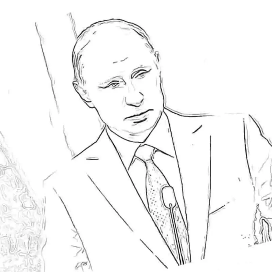 Владимир путин рисунок