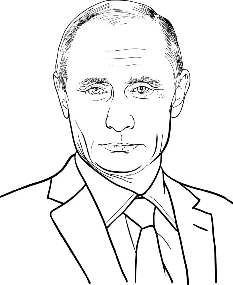 Владимир путин рисунок