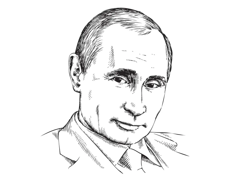 Как рисовать путина