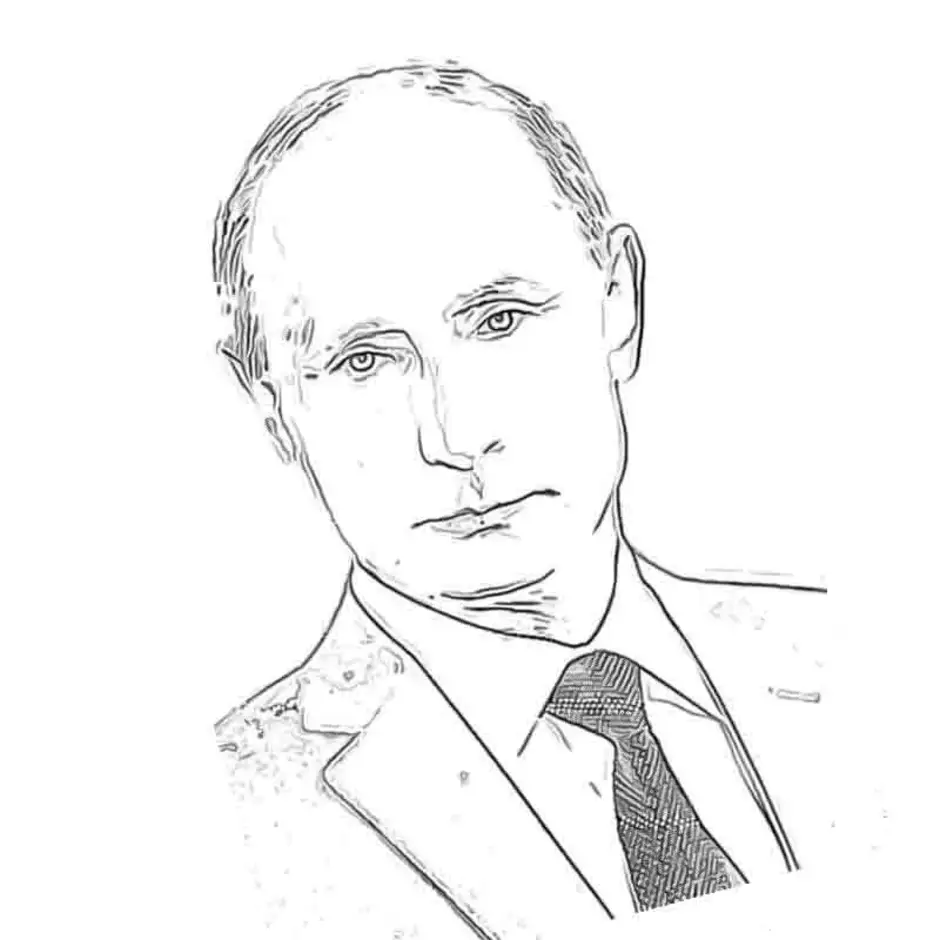 Путин портрет рисунок