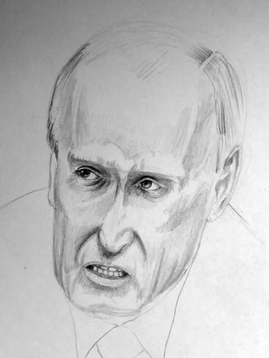 Путин рисунок легкий