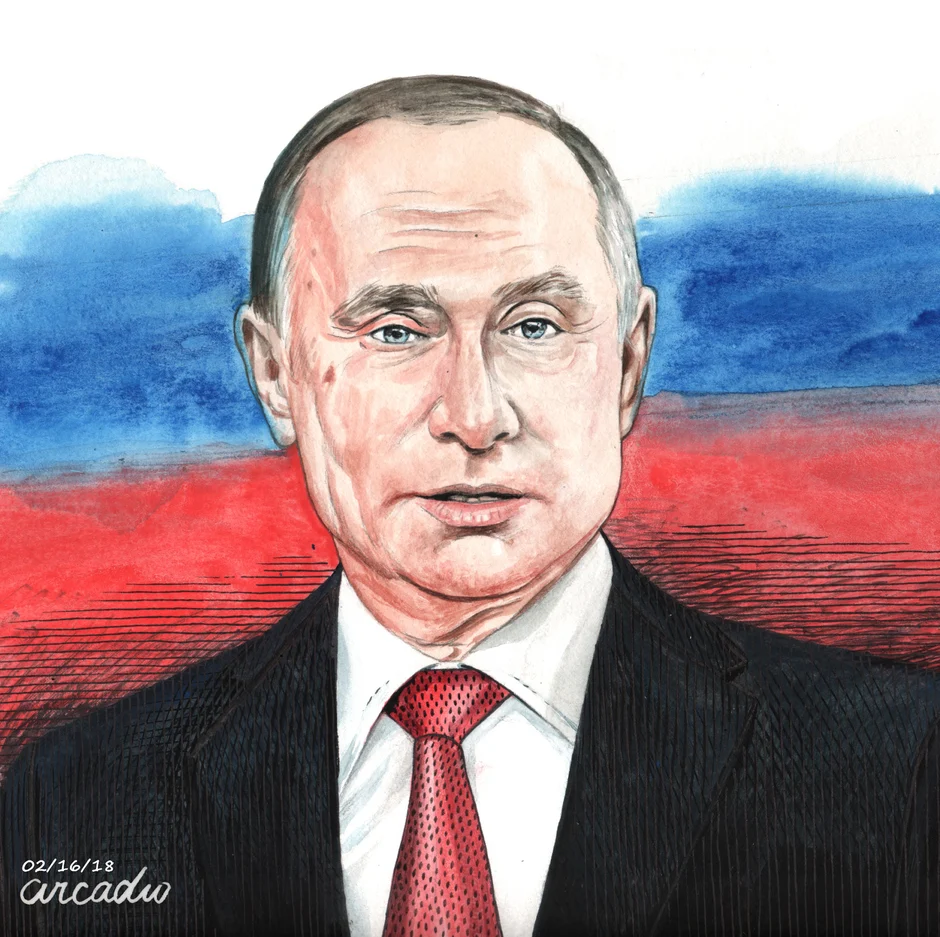 Владимир путин рисунок