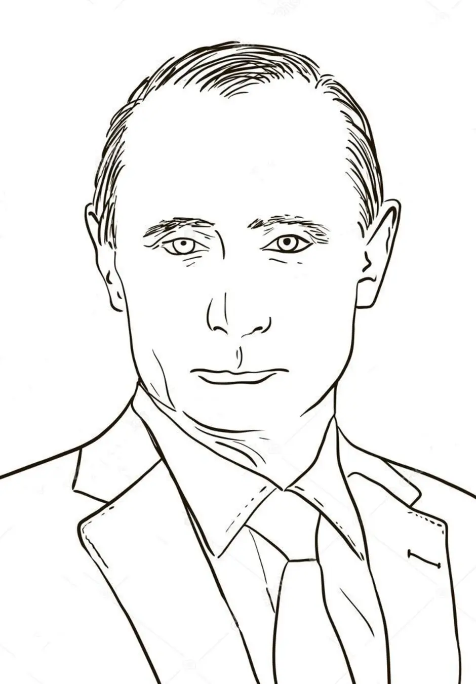 Путин портрет рисунок