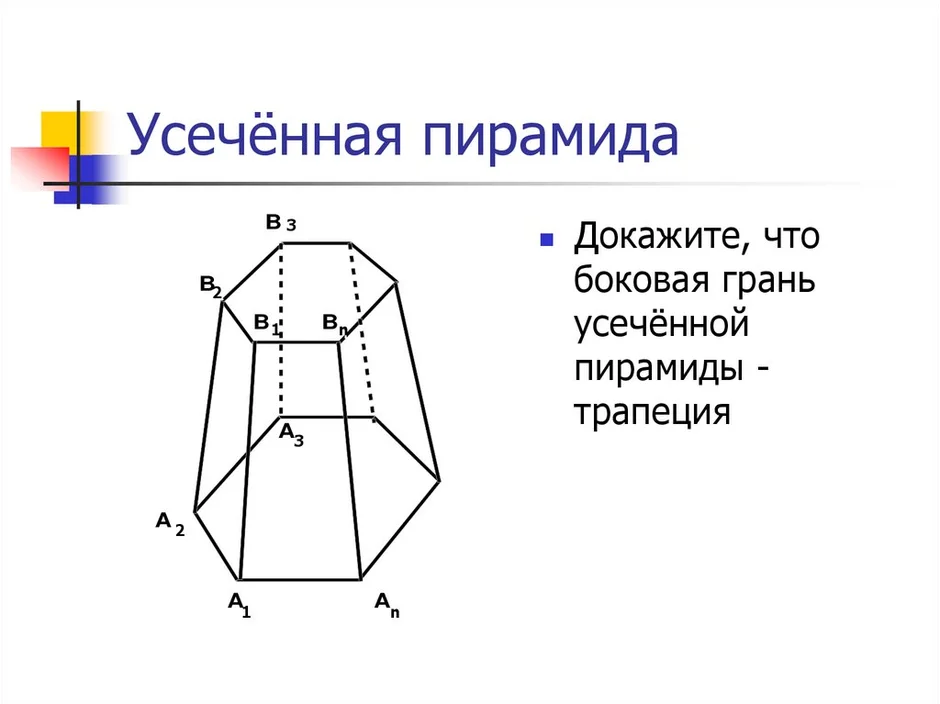 Усеченной пирамидой на рисунке является многогранник гранями которого являются