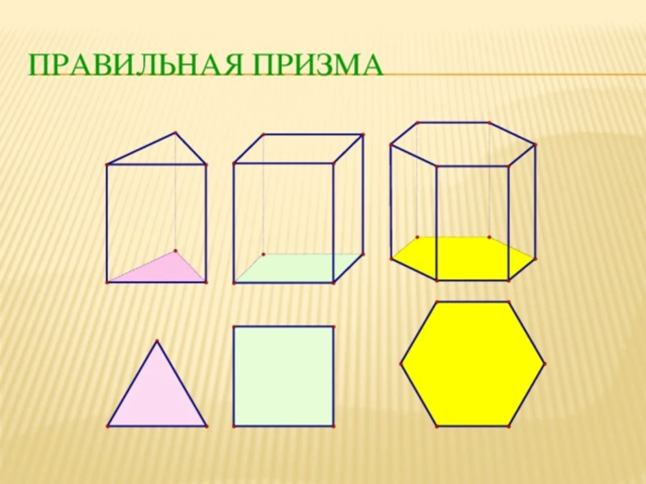 Прямая призма рисунок геометрия