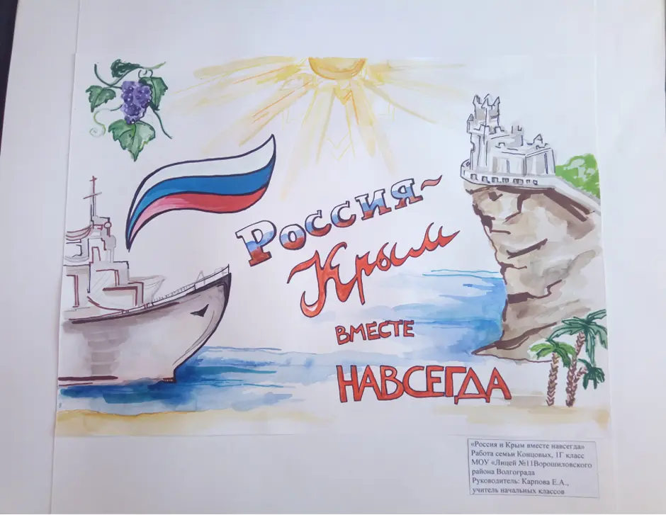 Рисунок на тему крымская весна